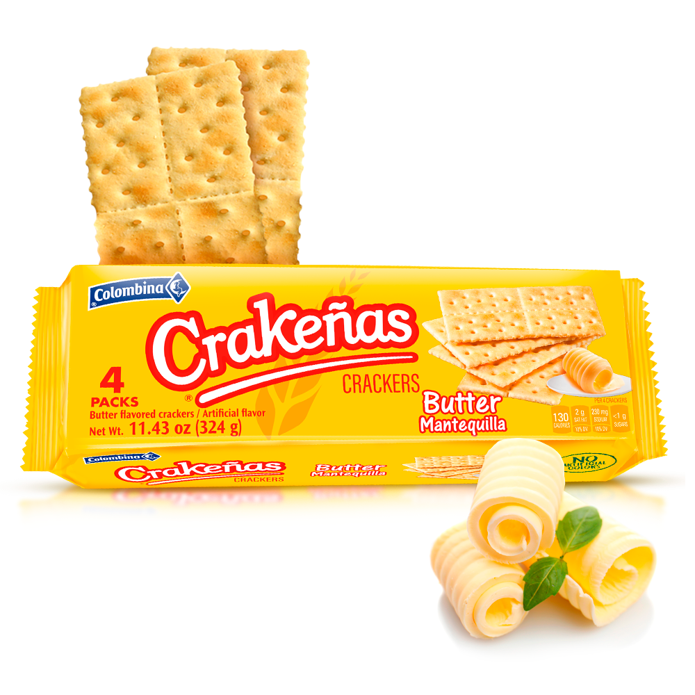 Crakeñas Butter Crackers - Stack 11.4 Oz