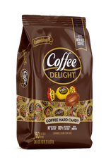 Load image into Gallery viewer, Front package viewof Coffee Delight Coffee Hard Candy Coffee hard candy made in Colombia with real coffee since 1976. 
