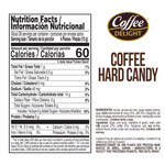Load image into Gallery viewer, Nutrition Facts label and ingredients of Coffee Delight with product name, serving size, calories, ingredients, and manufacturer text.
