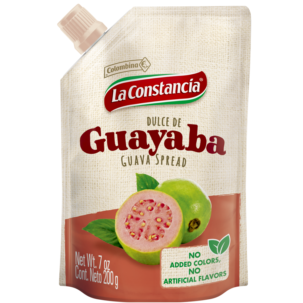 Front Package view of guava spread 7 oz.