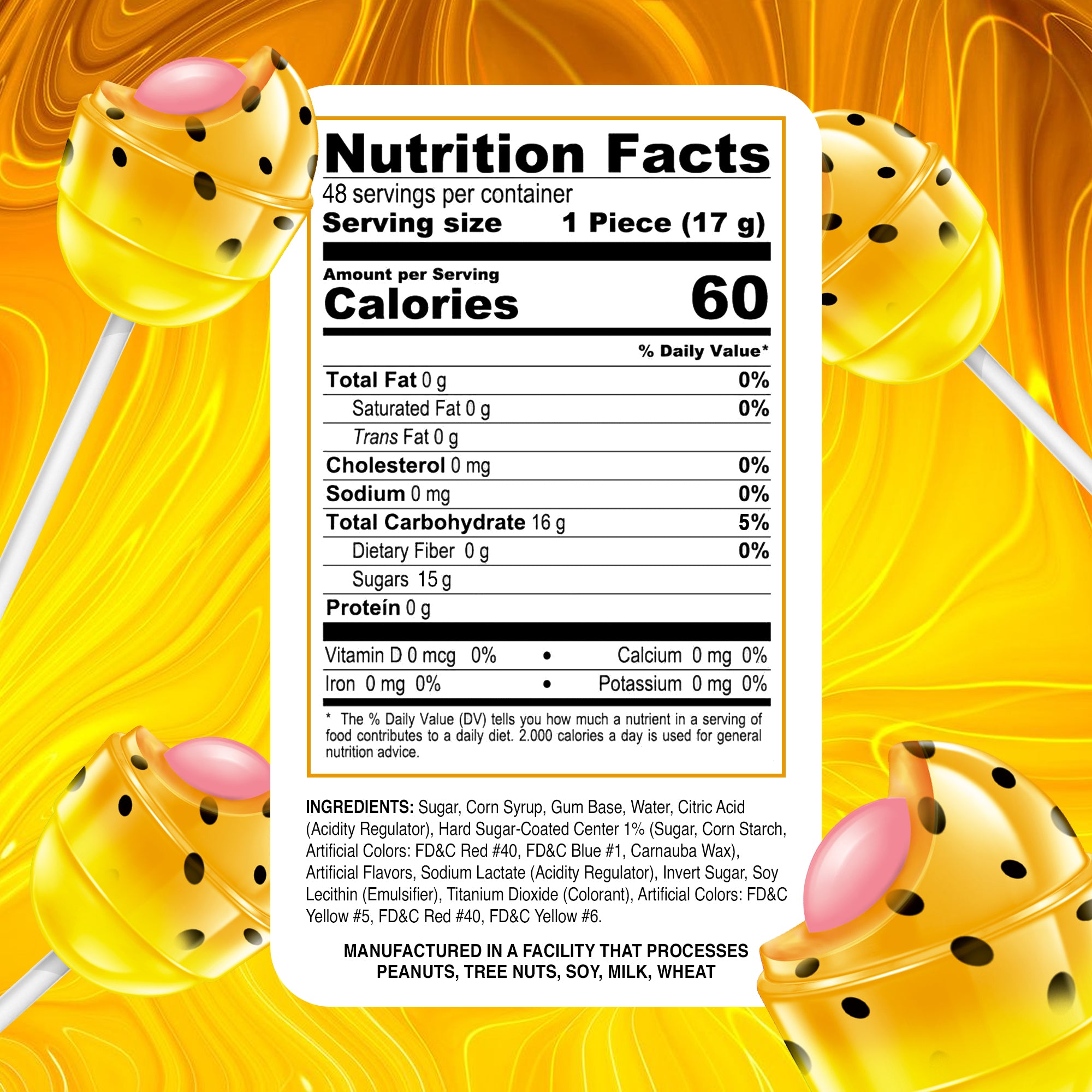 Bon Bon Bum Passion Fruit | 48 Ct - Colombina