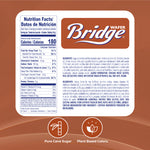 Load image into Gallery viewer, Nutrition label and ingredients label of Wafer Bridge Dulce de Leche, crispy wafer bars with rich dulce de leche filling. 5.33 oz. No artificial colors, no HFCS, no trans fat. Wafer Bridge by Colombina. A classic snack.

