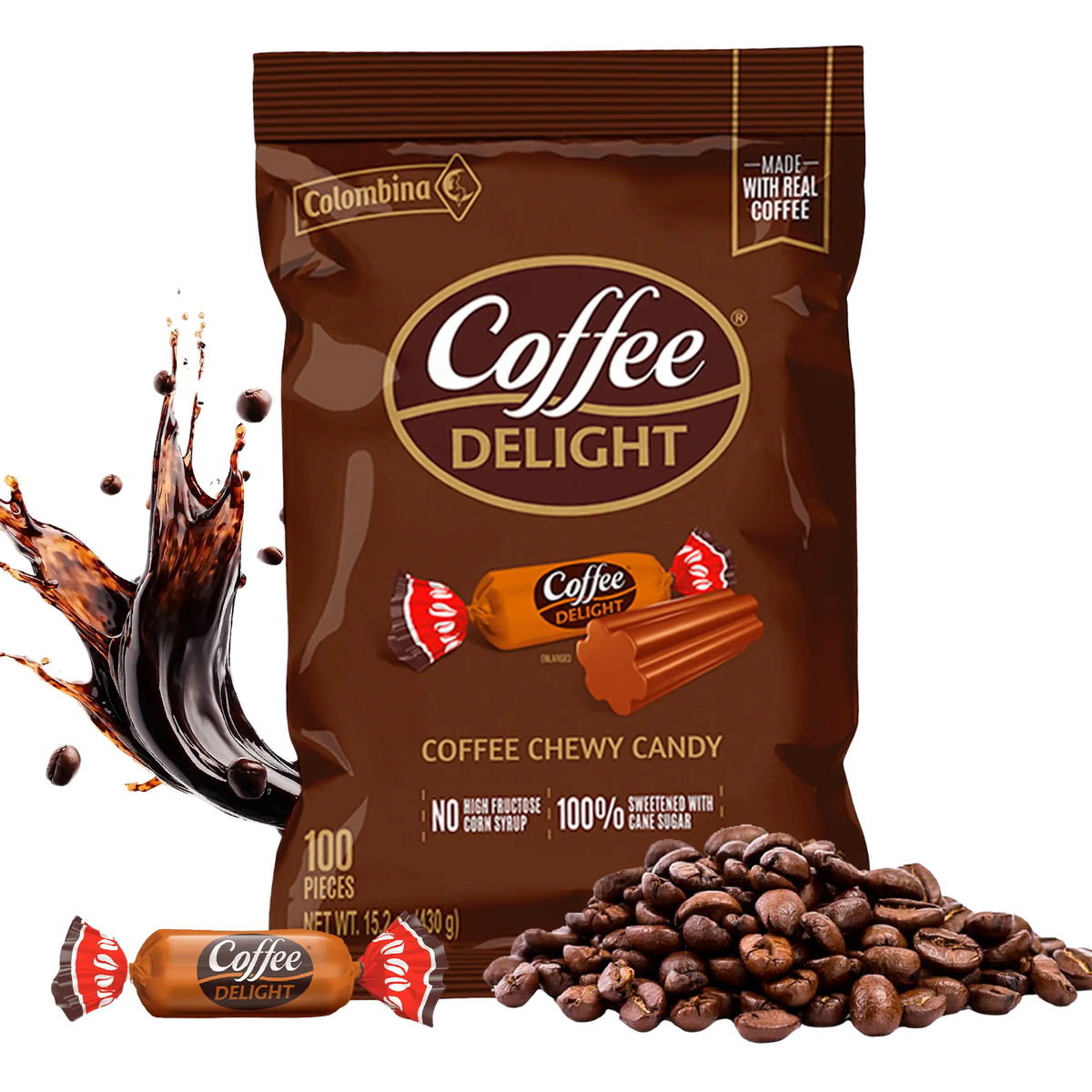 Coffee Delight Chewy Candy | 100 Ct – Colombina