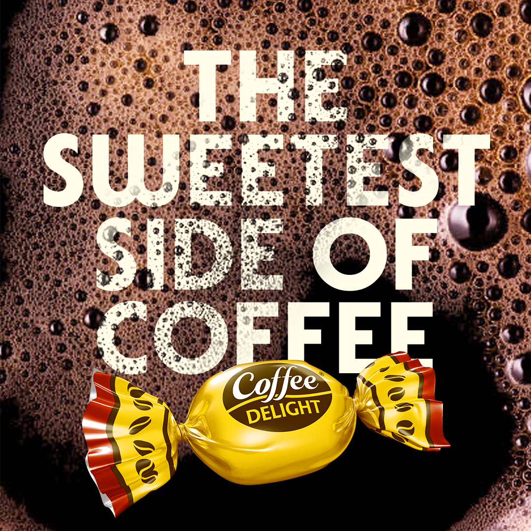 Coffee Delight the Sweetest Side of Coffee. Hard candy made with real coffee. Rich, creamy flavor that melts slowly. 100 individually wrapped pieces. 