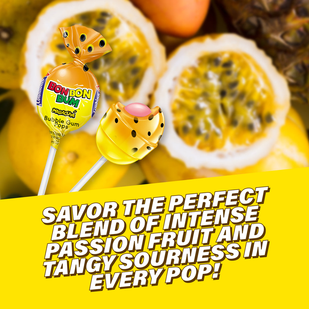 Savor the perfer blend of intense passion fruit and tangy sourness in every pop.