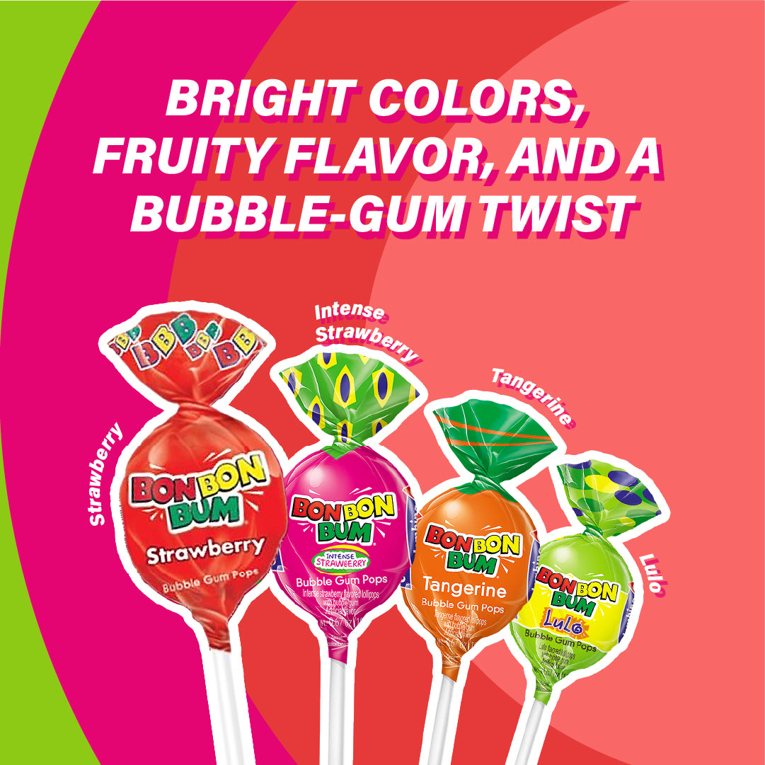 Assorted Lollipops Bon Bon Bum 24 Ct – Colombina