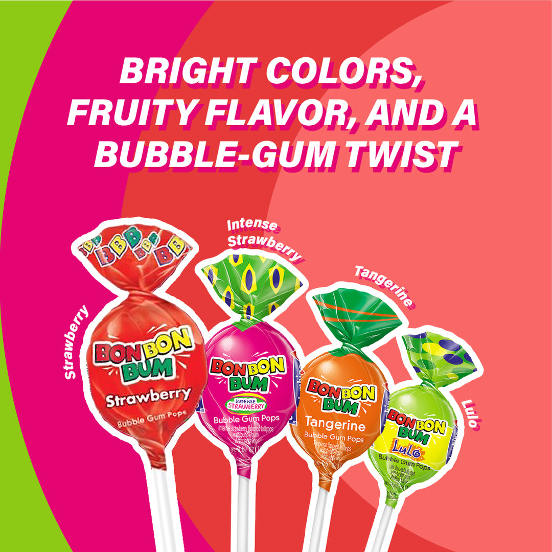 Assorted Lollipops Bon Bon Bum 24 Ct
