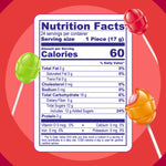Load image into Gallery viewer, Nutrition facts  and ingredients label of Bon Bon Bum Assorted 24 counts.
