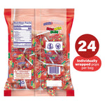 Load image into Gallery viewer, Back package of Bon Bon Bum Strawberry. 24 individually wrapped lollipops.
