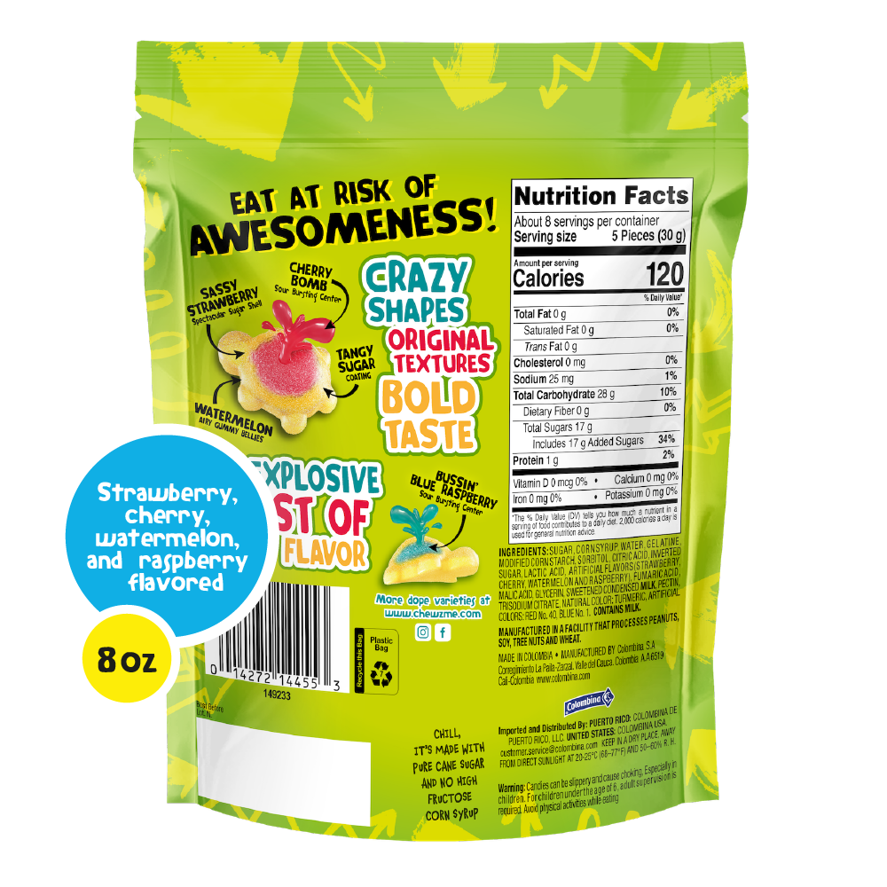 ChewzMe Tangy Turtlz Gummies Assorted Flavors