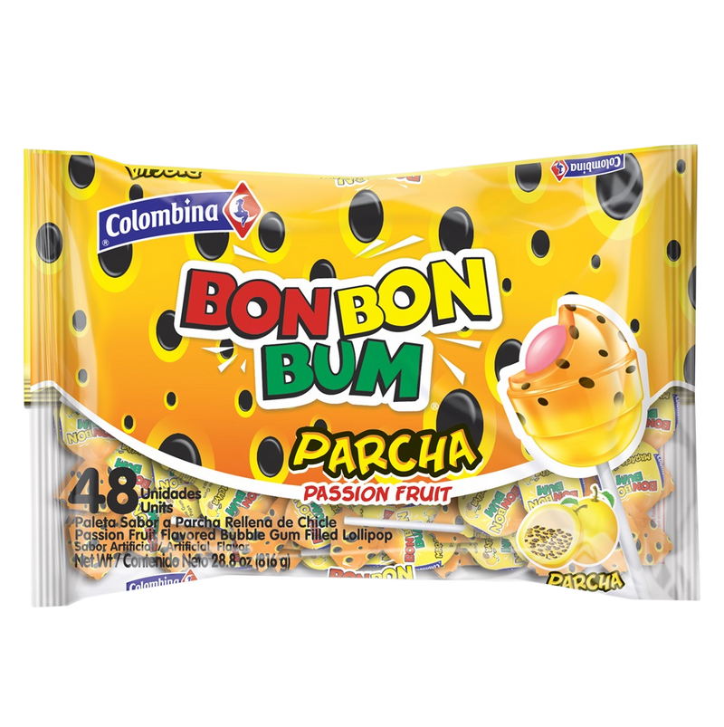 Bon Bon Bum Passion Fruit | 48 Ct - Colombina