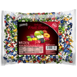 Load image into Gallery viewer, Front package view of Delicate Fruit Drops Assorted Hard Candy 2.2 lb. Individually wrapped. 
