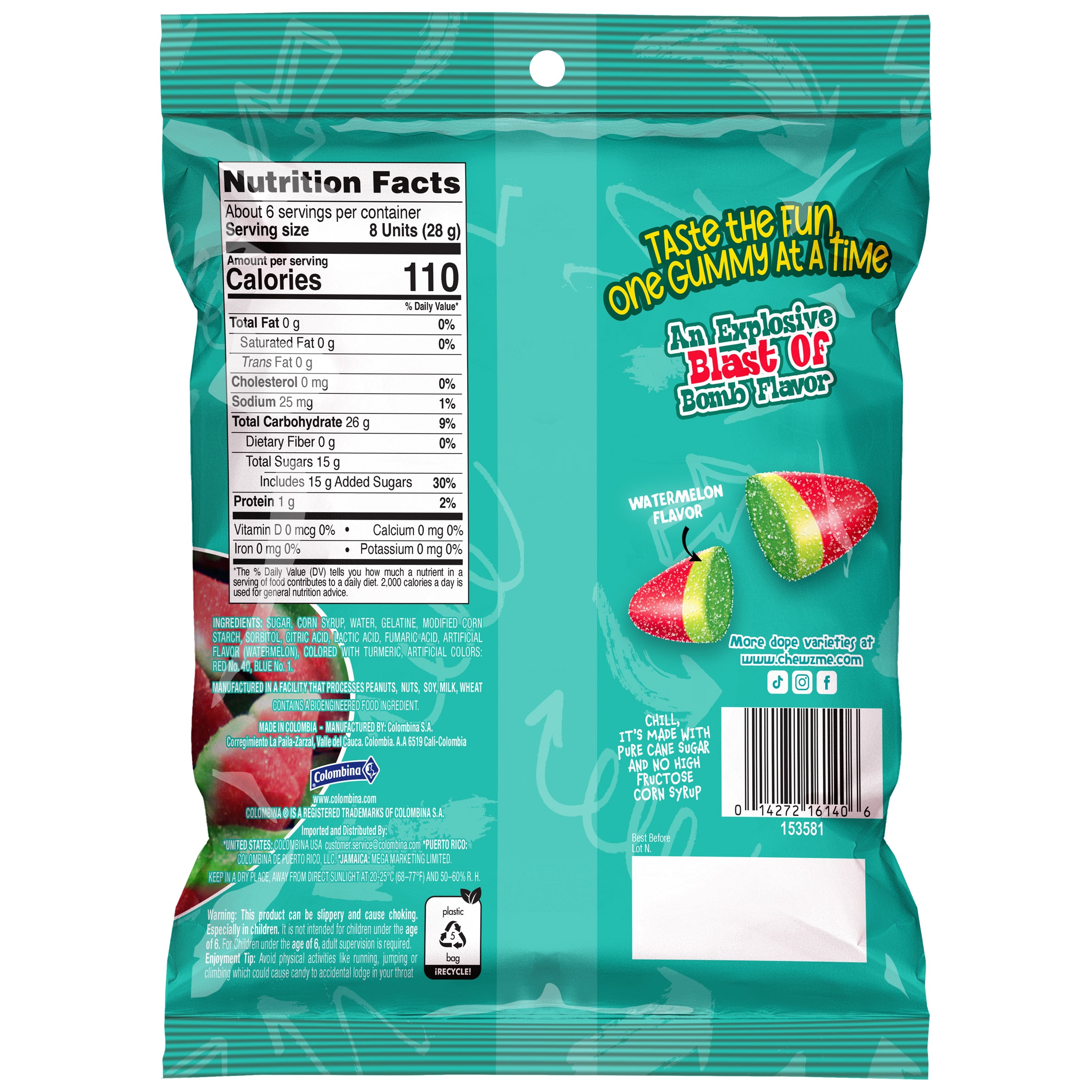ChewzMe Watermelon Gummies 6 oz