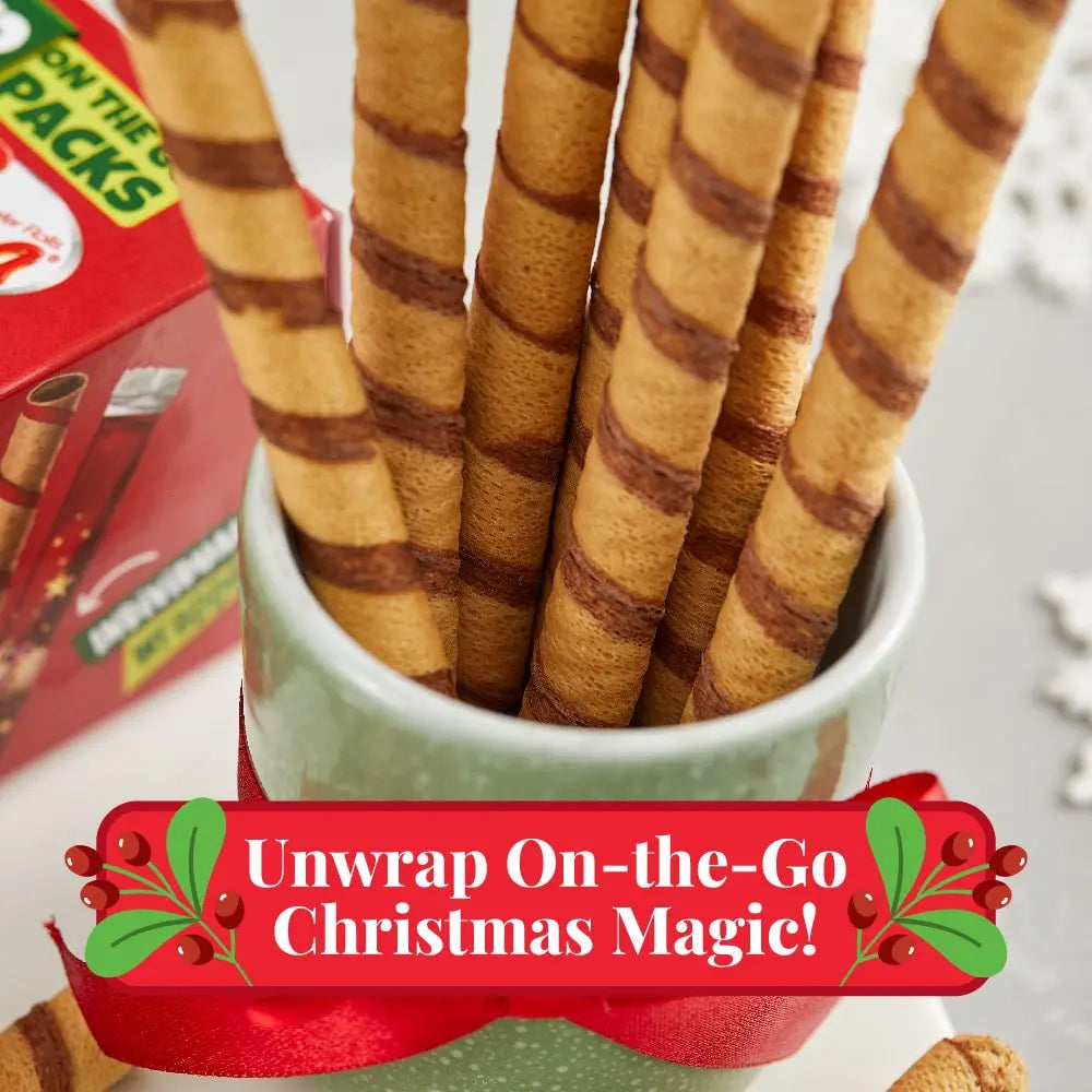 Christmas Wafer Rolls - Chocolate Flavor