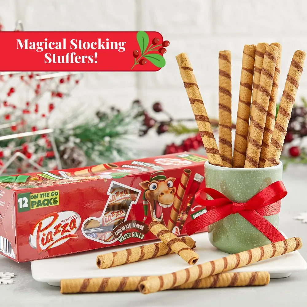 Christmas Wafer Rolls - Chocolate Flavor