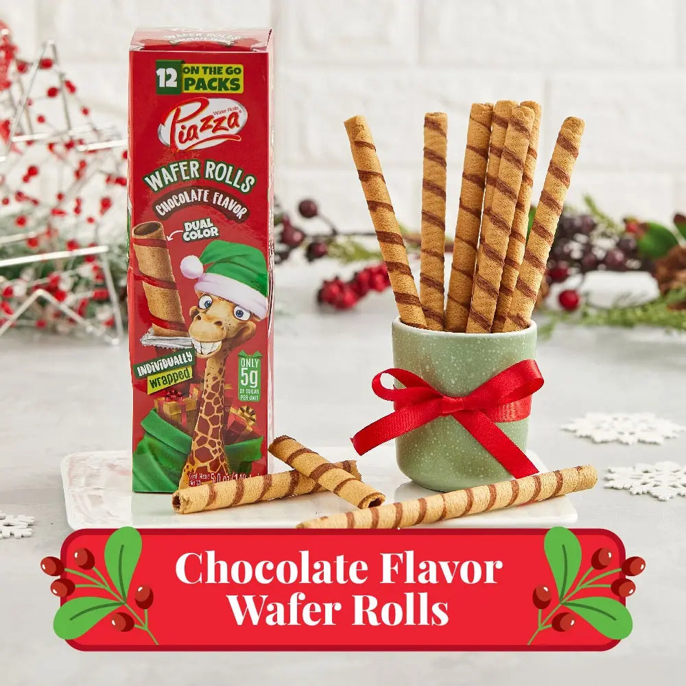 Christmas Wafer Rolls - Chocolate Flavor