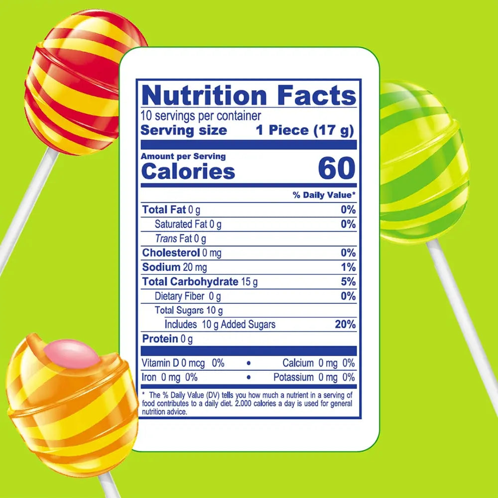 Bon Bon Bum Sour individually wrapped sour lollipops with chewy bubble gum center