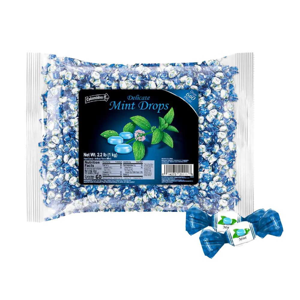 Black Bullets Mint Sweets 500g Tin - Traditional Boiled Peppermint