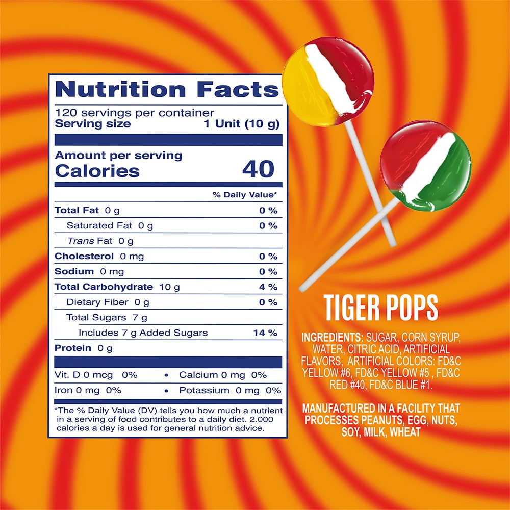 Tiger Pops Classic Pops Bulk | 200 Ct Product vendor