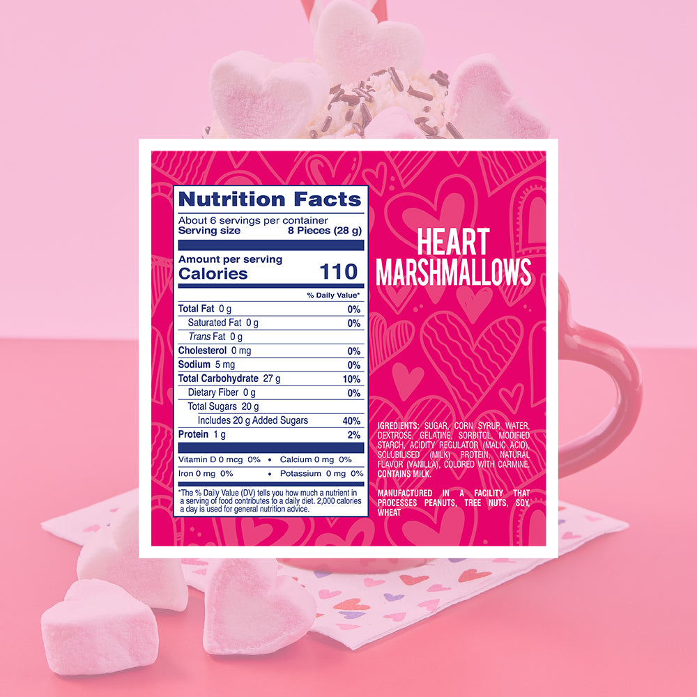 Heart Marshmallows 6.0 oz