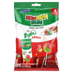Load image into Gallery viewer, Bon Bon Bum x Tajín Limited Edition Bubble Gum Lollipops 4-PackPassion Fruit &amp; Watermelon Flavors with Chile-Lime Powder
