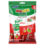 Load image into Gallery viewer, Bon Bon Bum x Tajín Limited Edition Bubble Gum Lollipops 4-Pack |  Passion Fruit &amp; Watermelon Flavors with Chile-Lime Powder
