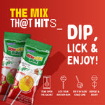 Load image into Gallery viewer, Bon Bon Bum x Tajín Limited Edition Bubble Gum Lollipops - 30 Pack Bulk Box | Passion Fruit &amp; Watermelon Flavors with Chile-Lime Powder
