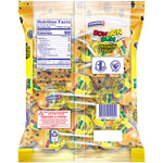Load image into Gallery viewer, Back view of Passion Fruit Bon Bon Bum Package 24 lollipops, individually wrapped.
