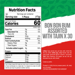 Load image into Gallery viewer, Bon Bon Bum x Tajín Limited Edition Bubble Gum Lollipops - 30 Pack Bulk Box | Passion Fruit &amp; Watermelon Flavors with Chile-Lime Powder
