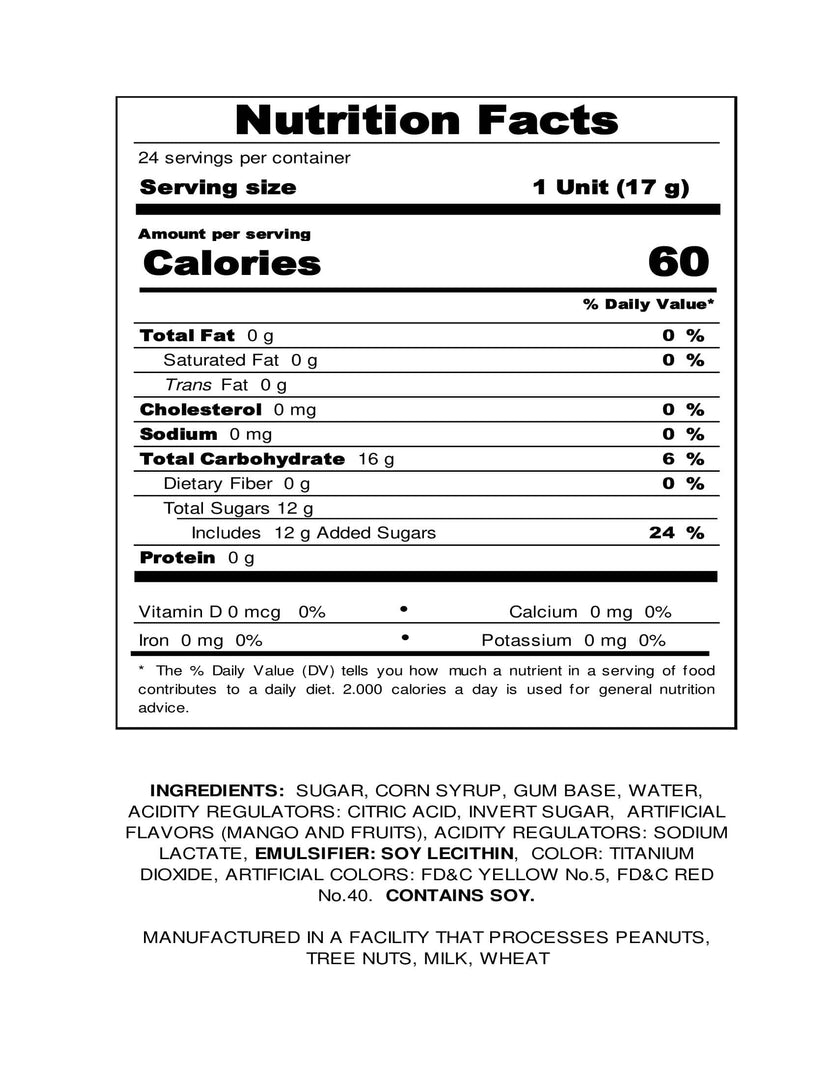 Always check the product packaging for the most accurate and up-to-date ingredient, allergen, and nutrition details. 