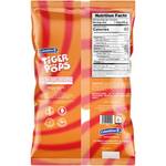 Load image into Gallery viewer, Back package view of of Tiger Pops Assorted 200 Count.  Strawberry, cherry, and orange. Individually wrapped.
