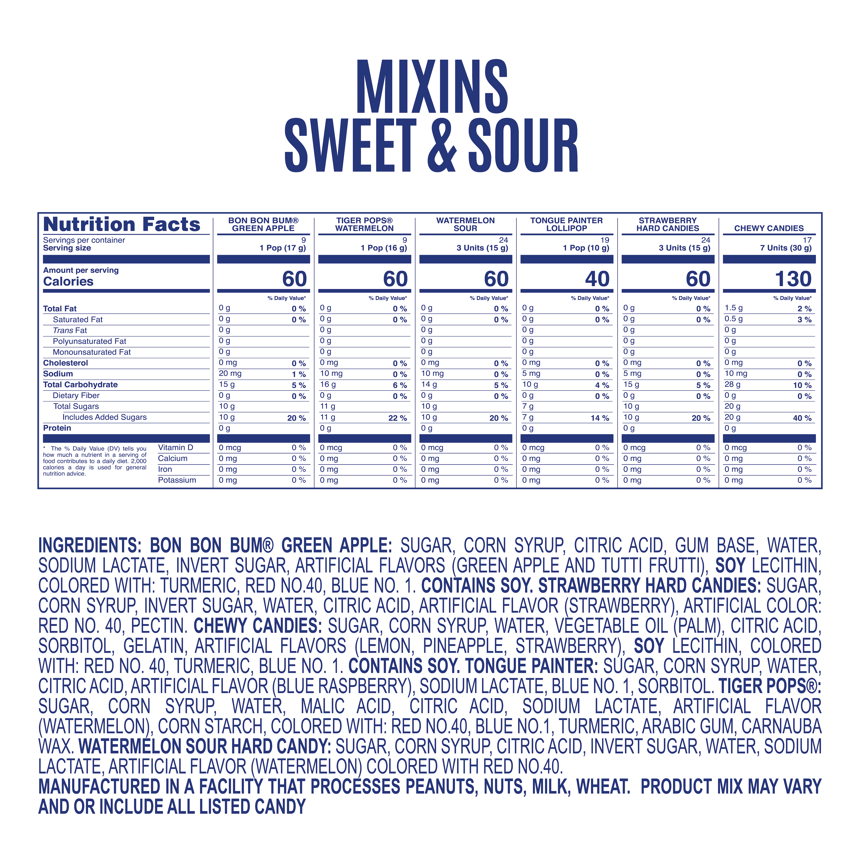 Mixins Sweet and Sour 280 count